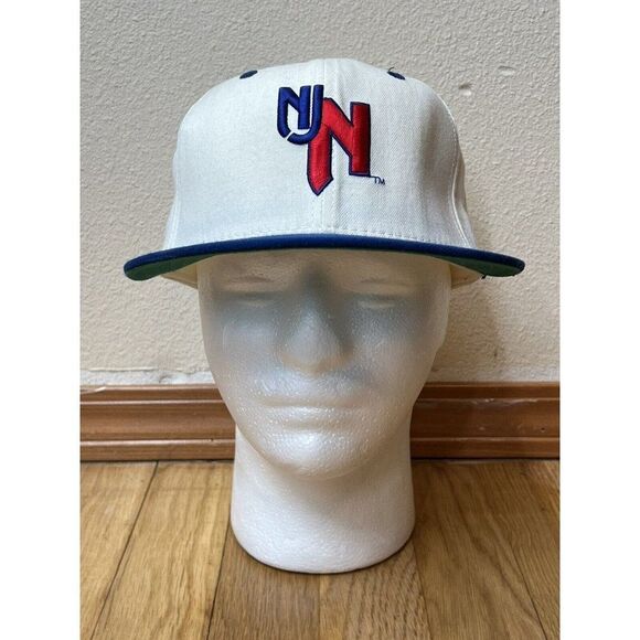 New Era 59/50 Pro Model 100% Wool Vintage New Jersey Nets NBA Fitted Hat Size 7